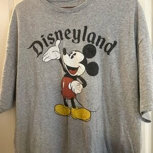 Disneyland Gray Mickey Mouse T-Shirt XXL